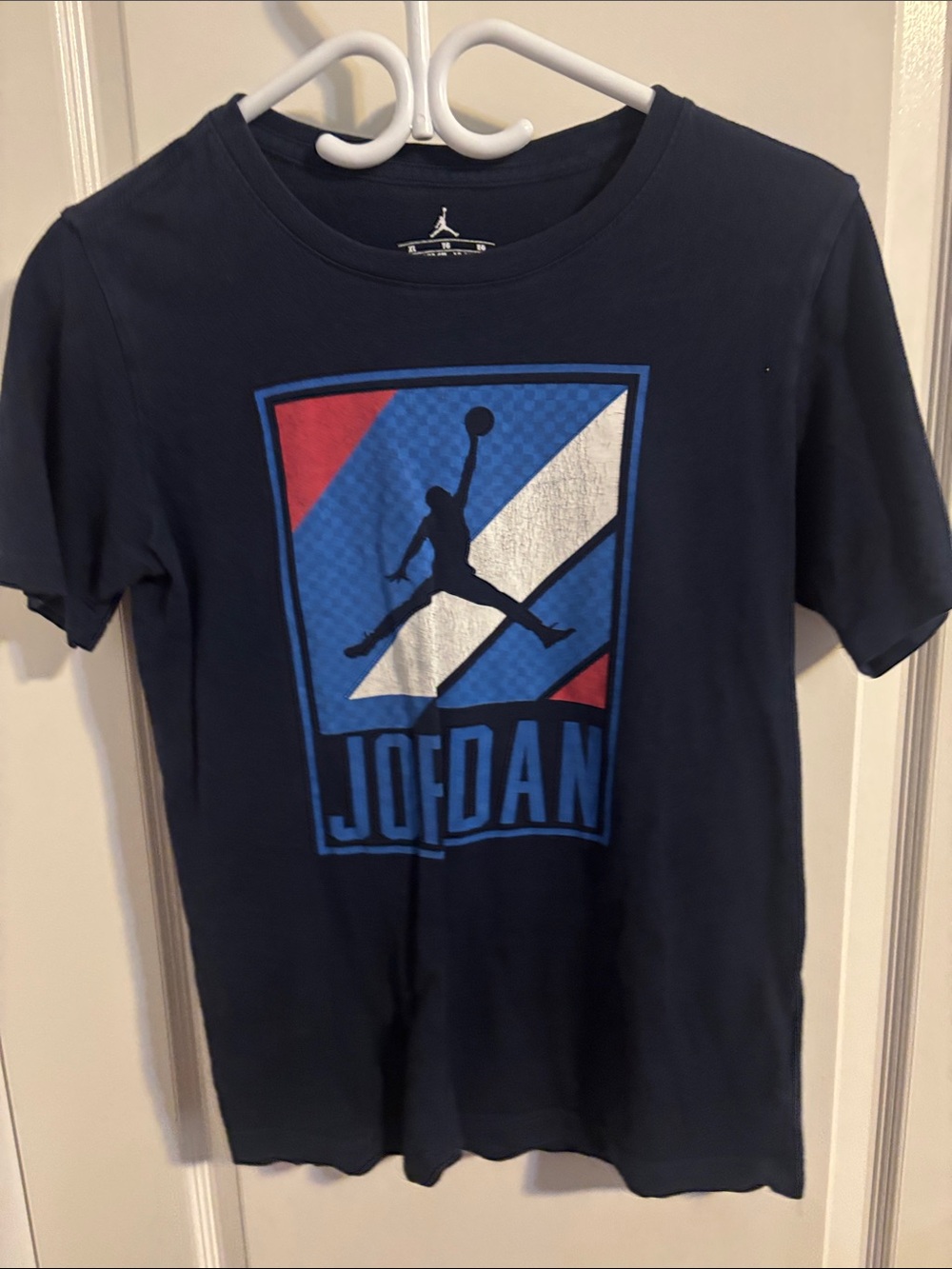 Jordan Navy Short-Sleeve Tee with Jumpman Graphic